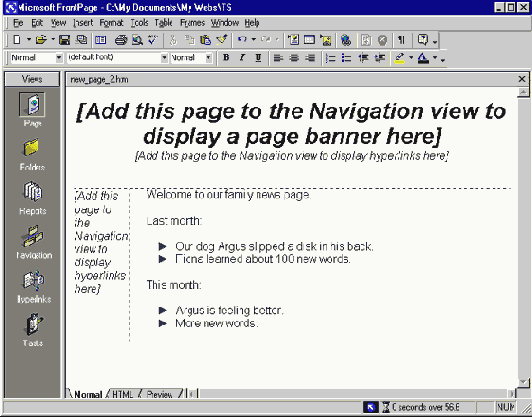   FrontPage   ,  